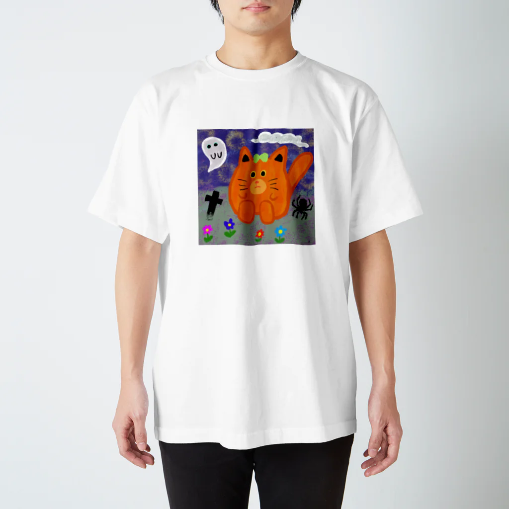 sara nerdのねこかぼちゃ Regular Fit T-Shirt