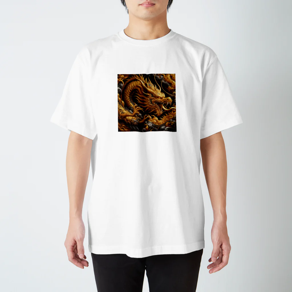 MKARTの漆黒の龍 Regular Fit T-Shirt