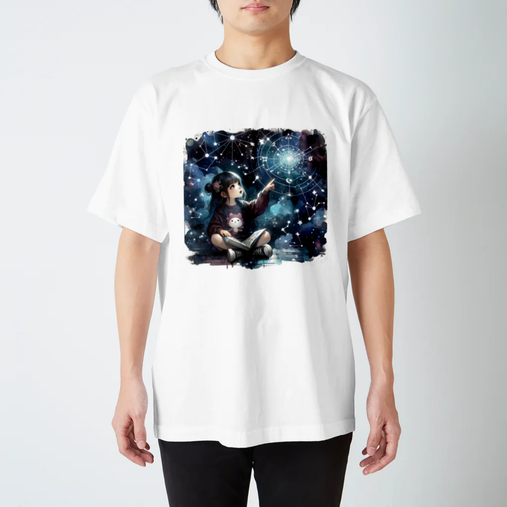 電子のお絵描き屋さんのConstellation Girl2 スタンダードTシャツ