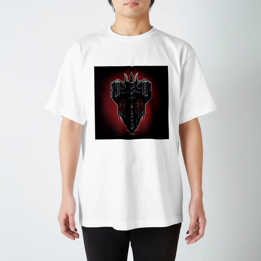 kinoko99999の恐怖の門番　架空企業ロゴ Regular Fit T-Shirt