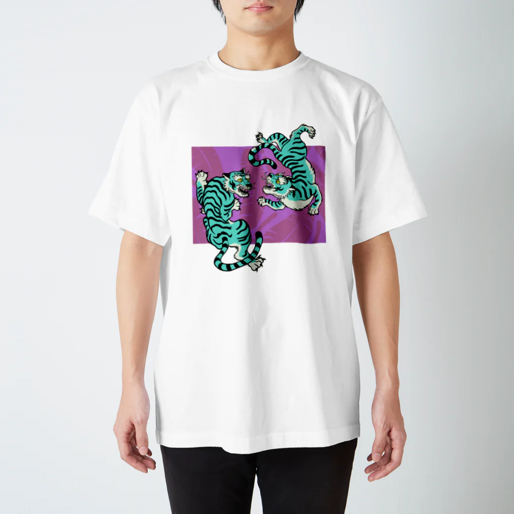 KIWAENGINEERINGのトラとバナナ スタンダードTシャツ