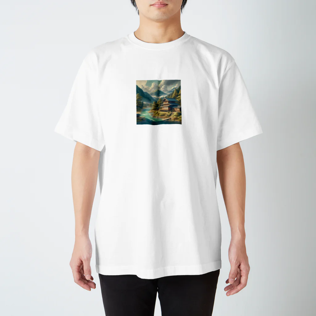 metallic-potetoの古民家 Regular Fit T-Shirt