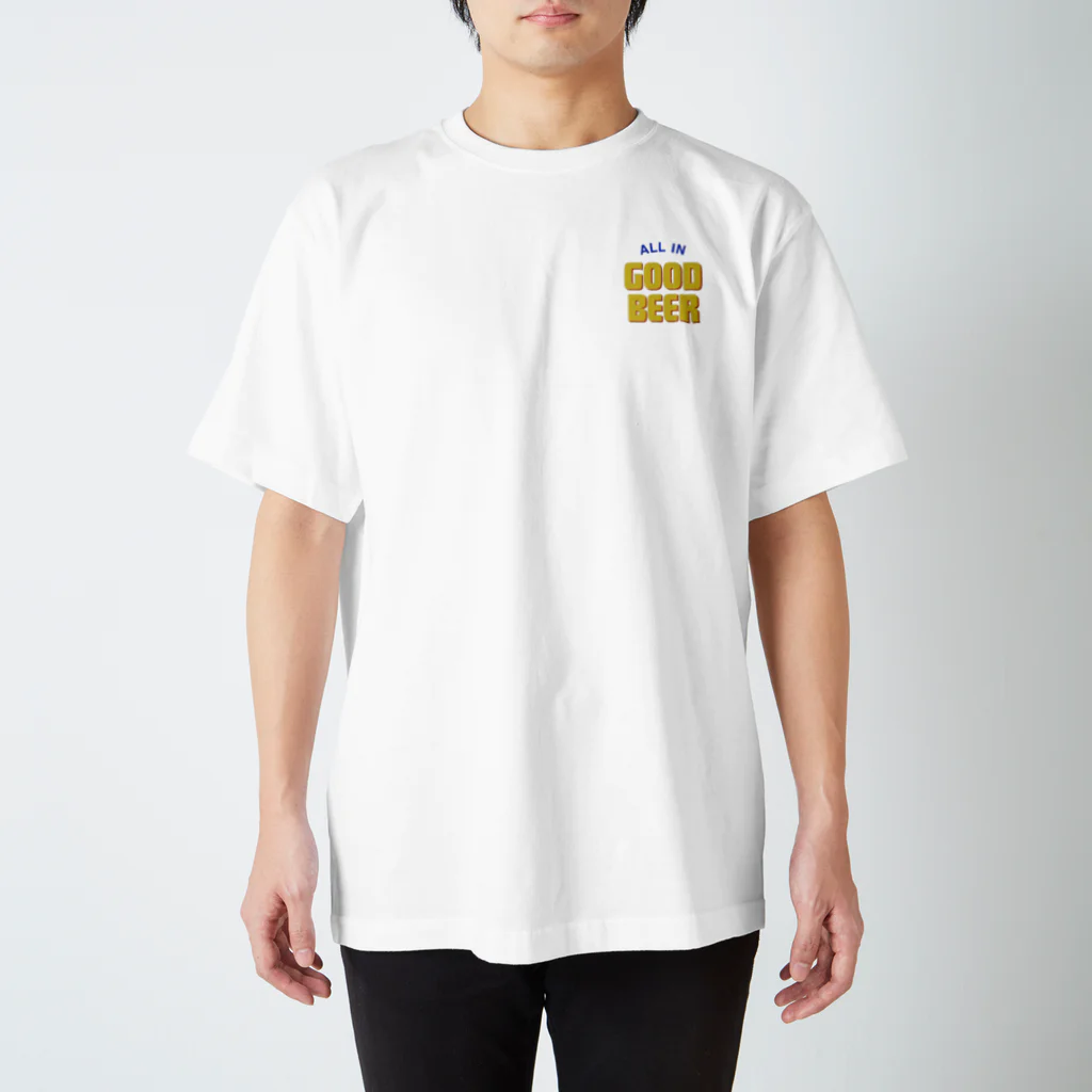 threefeet Tokyoのall in good beer Regular Fit T-Shirt