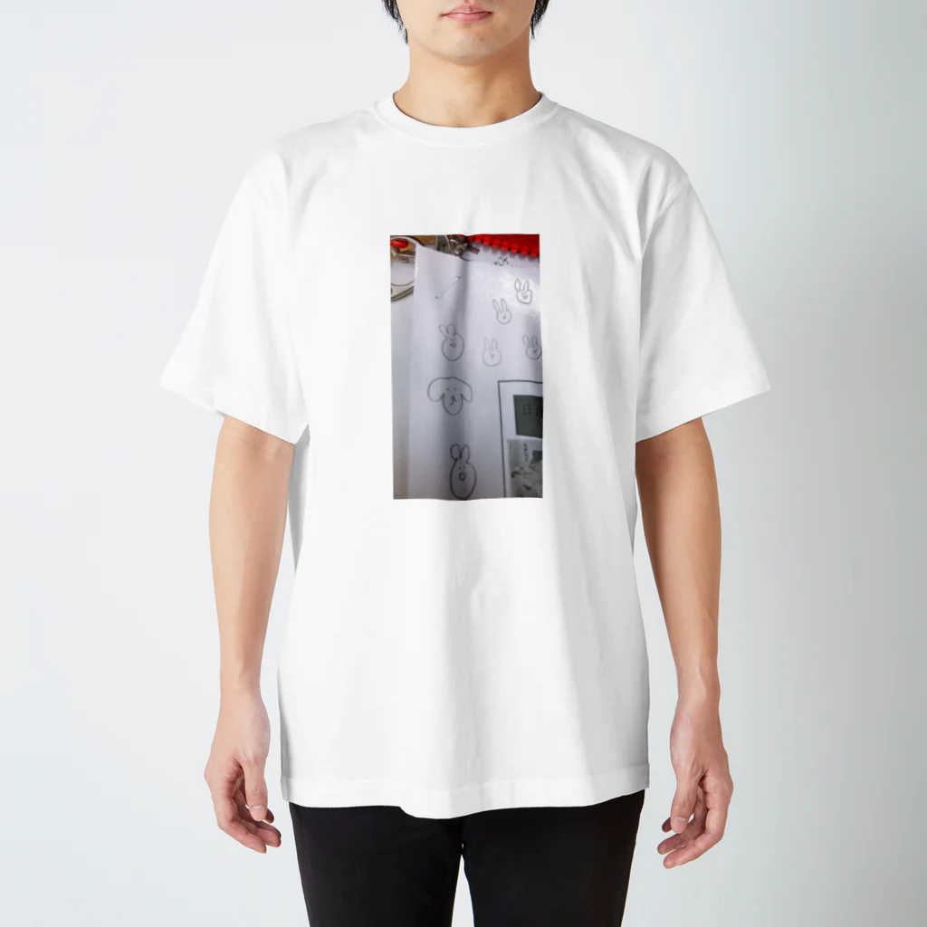 shimo________tkrtのプリントの端っこスマホケース Regular Fit T-Shirt