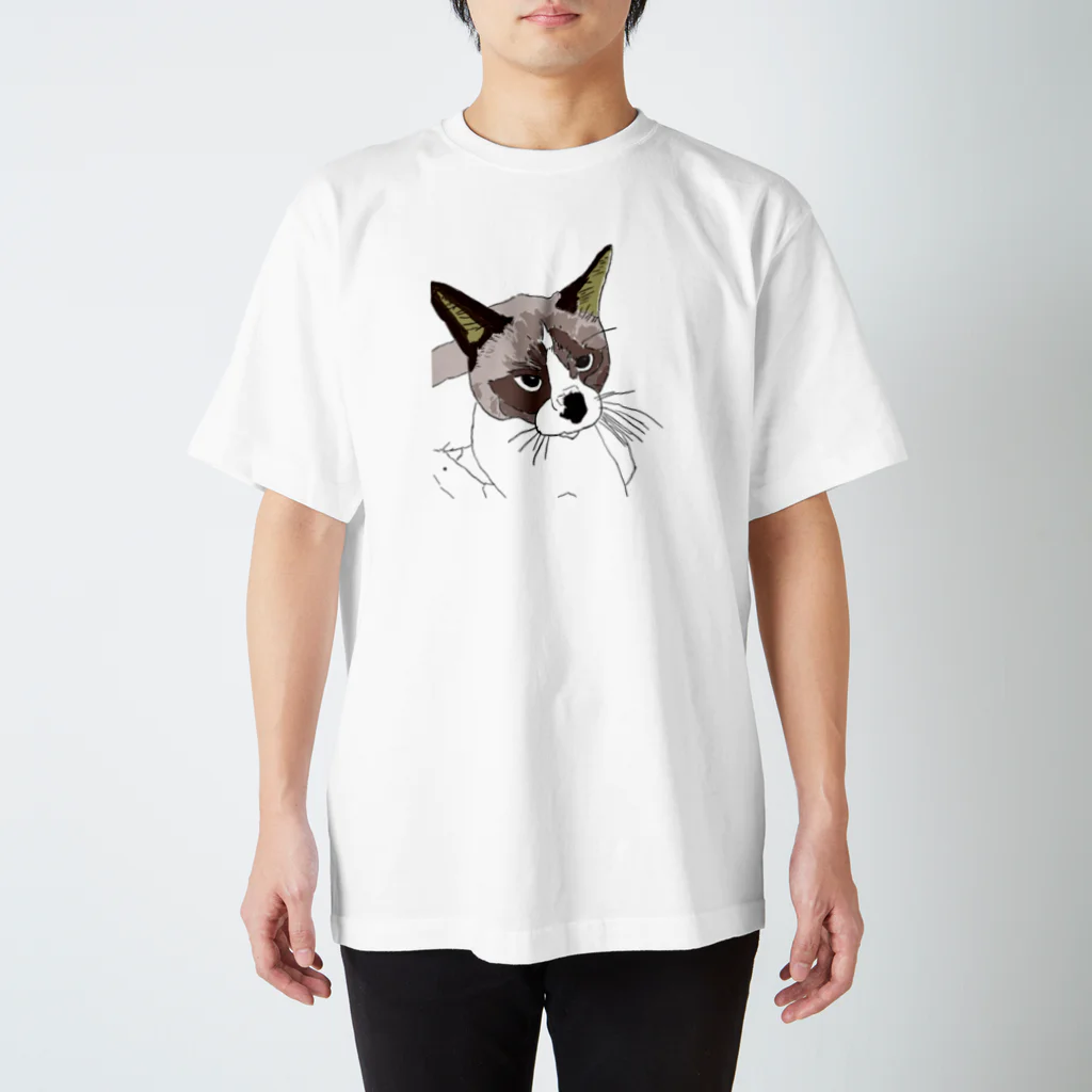 capybaraのかっこいいねこ Regular Fit T-Shirt