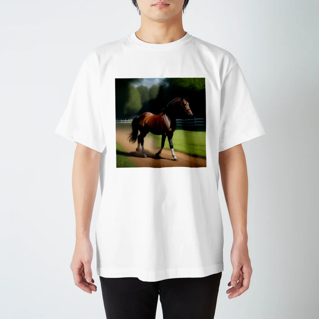 Otatiger0203の馬のお散歩 スタンダードTシャツ