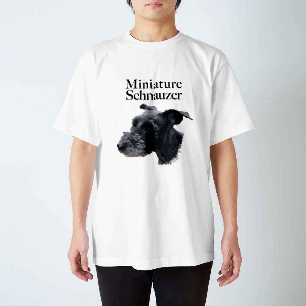ayupachiのVintage Style M.Schnauzer スタンダードTシャツ