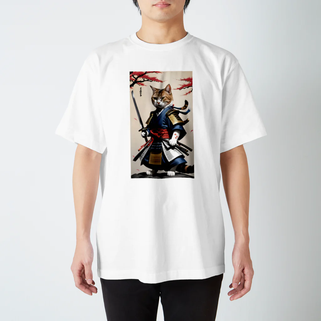 カジャ　かつみ　katsumi kajaの猫サムライパート2 Regular Fit T-Shirt