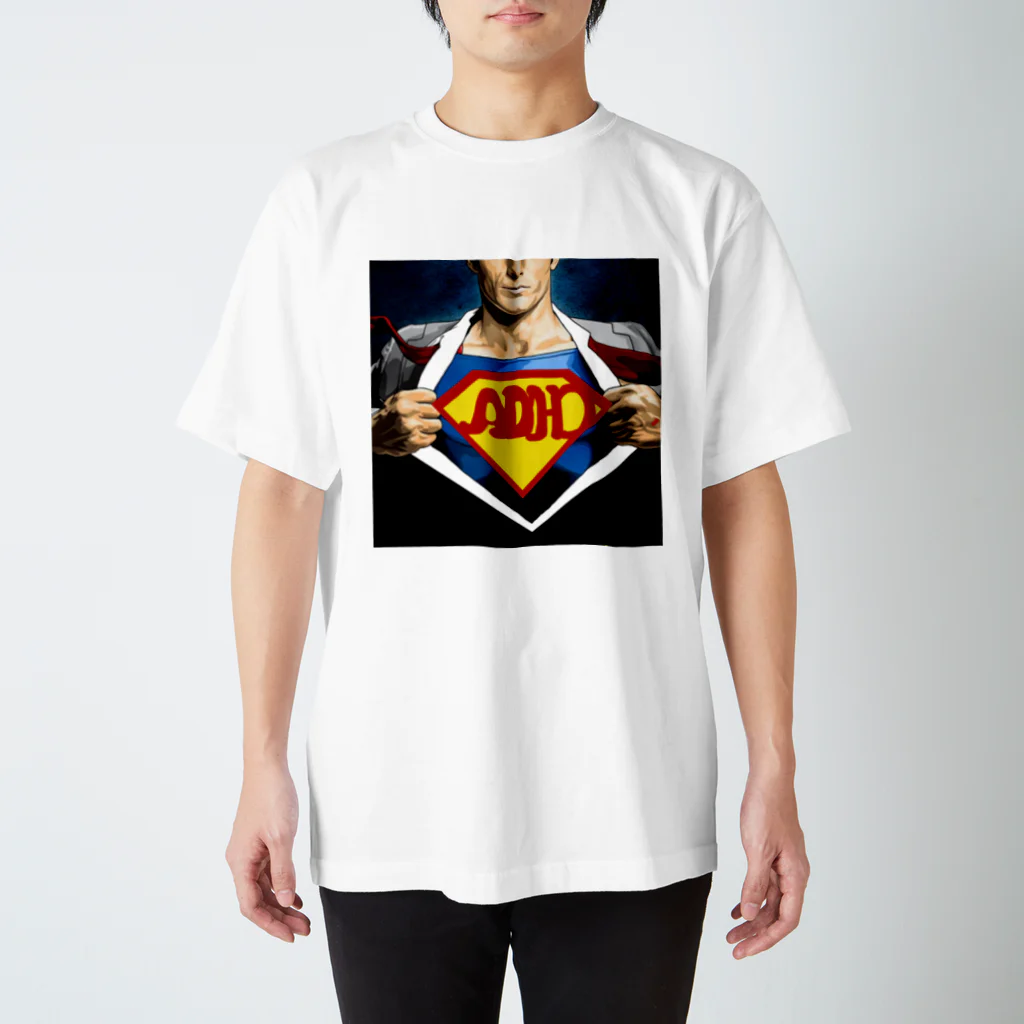 魅力発見心理コーチかずの「ゆるゆる癒しショップ」のADHD＝HERO Regular Fit T-Shirt