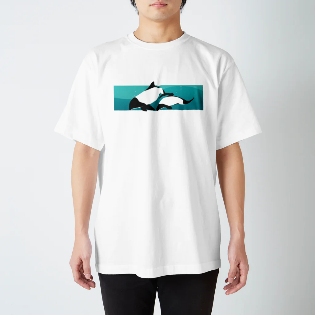 ひぐのイロワケイルカのランデブー Regular Fit T-Shirt