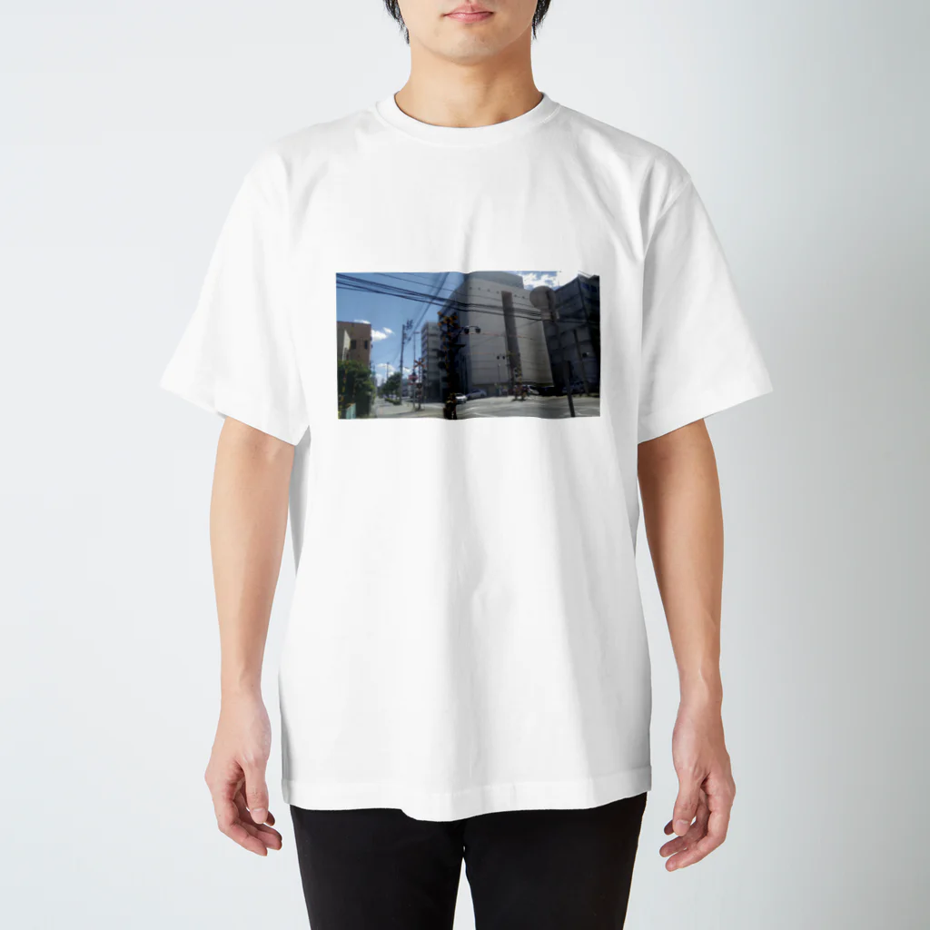 K,Iの街角のC型踏切 スタンダードTシャツ