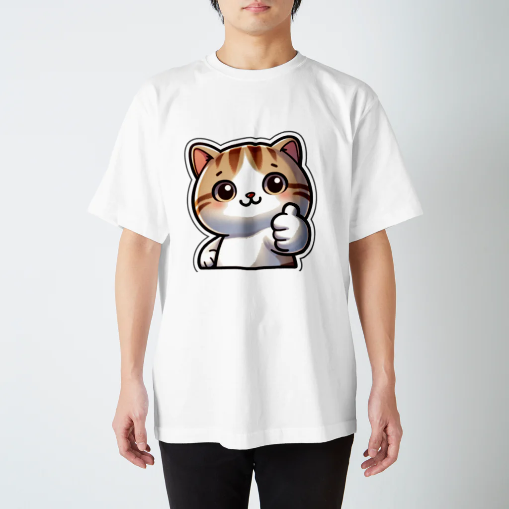 デフォルメあにまるずのグッドマンチカン スタンダードTシャツ