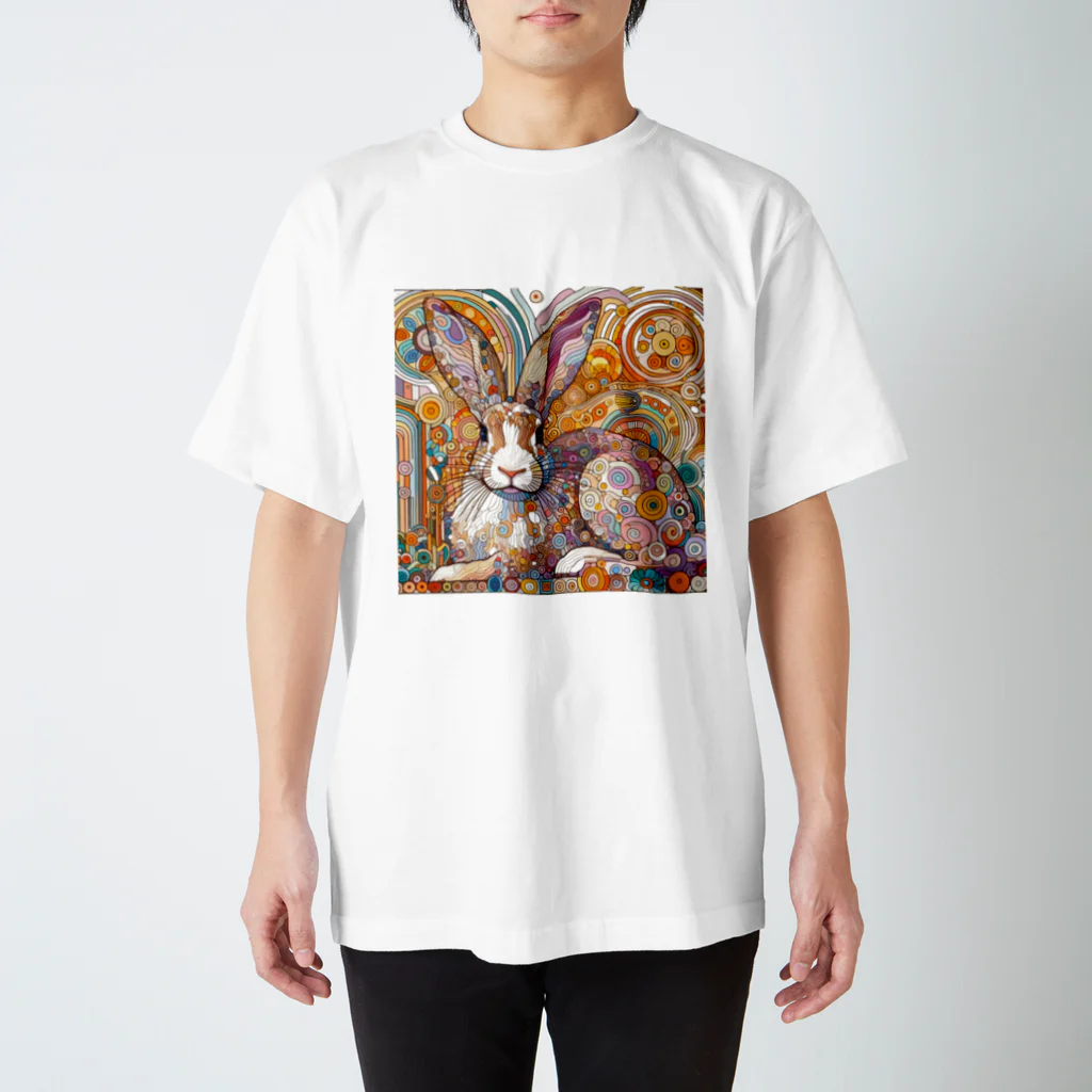 tearai-ugaiのクリムトウサギ スタンダードTシャツ