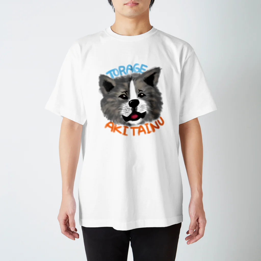 watertree1211の虎毛　秋田犬 Regular Fit T-Shirt