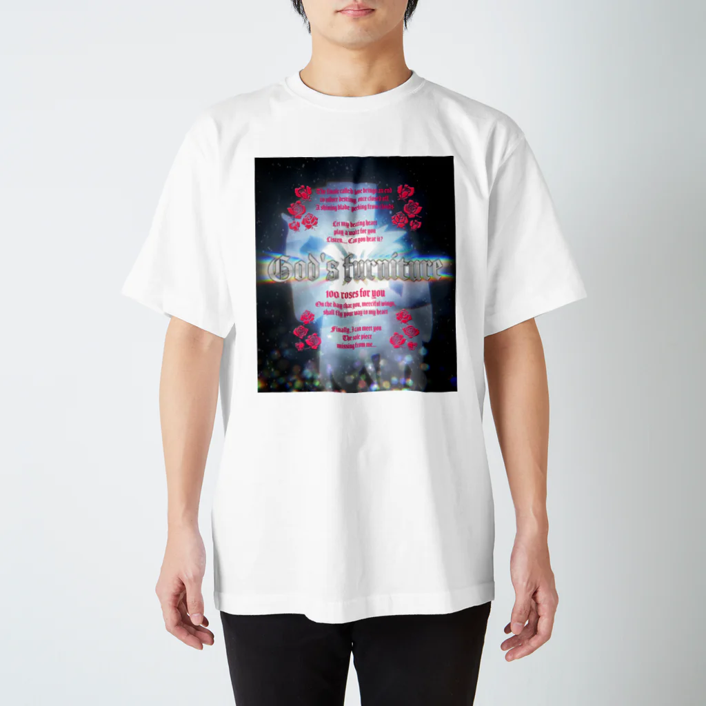 VODKAdemoの君という慈しみの翼に捧げる100本のバラTシャツ Regular Fit T-Shirt