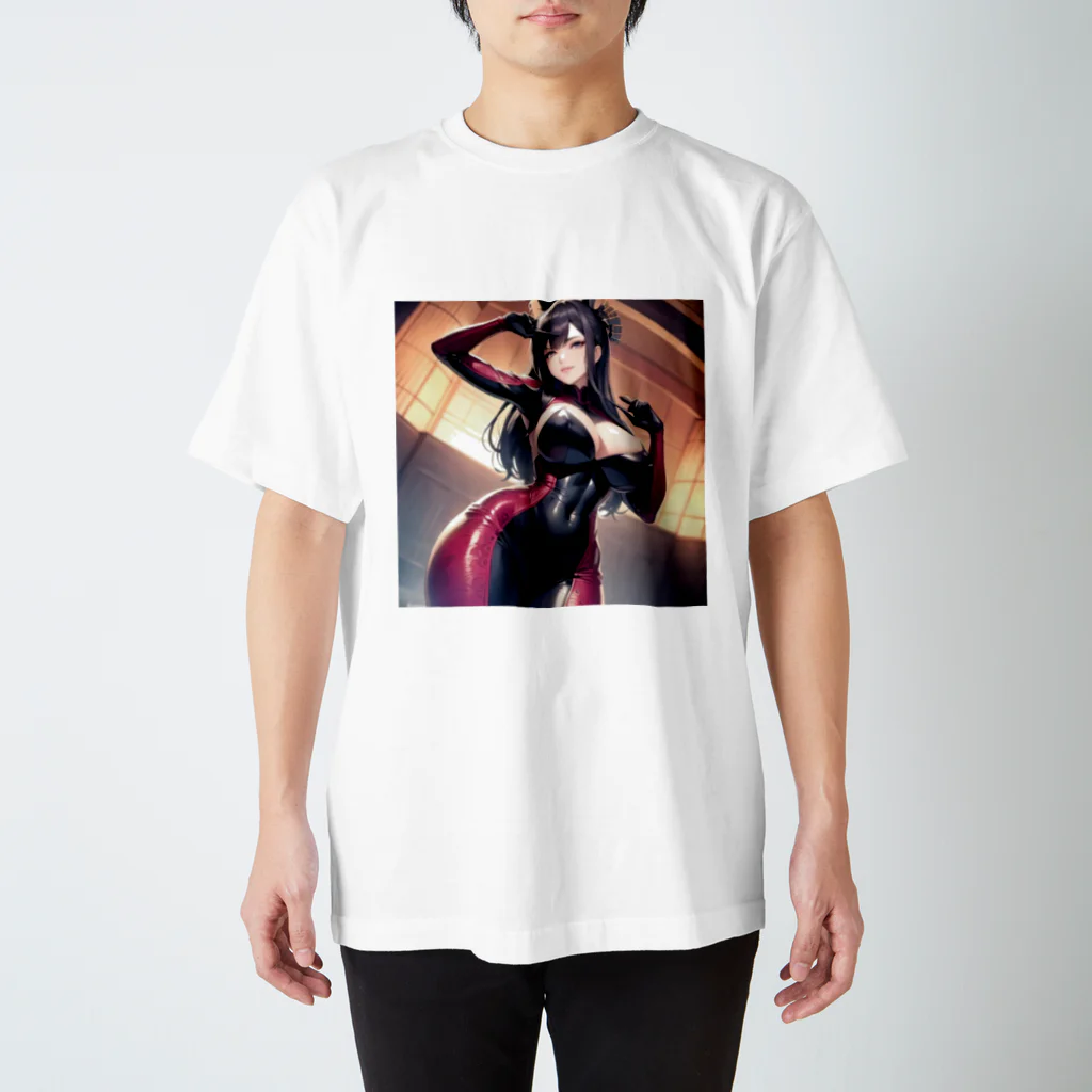 癒しのあるオリジナルグッズ販売所のフルボディスーツの美女グッズ Regular Fit T-Shirt