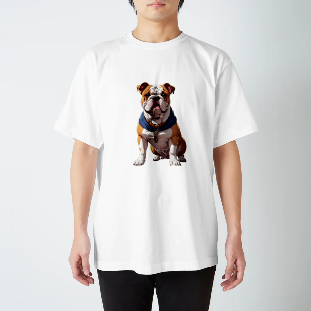 マニーのわんちゃんグッズの強そうなブルドック（犬） スタンダードTシャツ