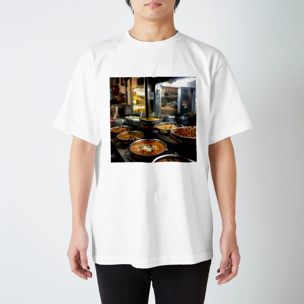 AQUAMETAVERSEのカレー屋店内の厨房風景　kouchan 1616 スタンダードTシャツ