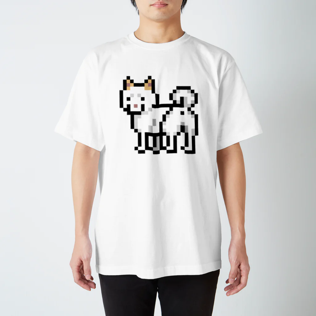 モチクマのドット絵白しばけつ Regular Fit T-Shirt