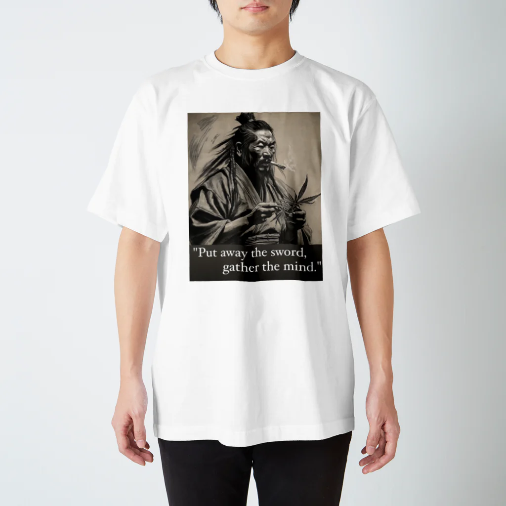 Skit..のサムライの至福の一時 Regular Fit T-Shirt