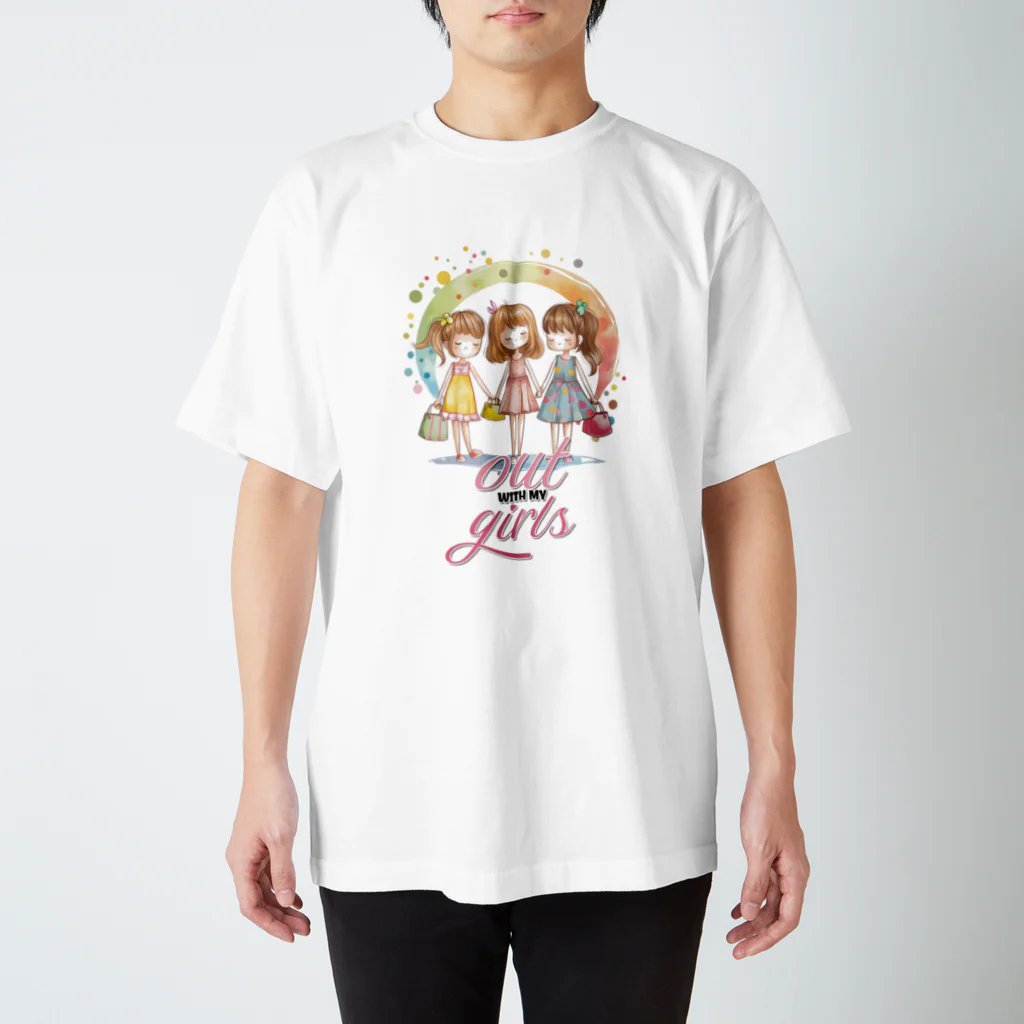 Stylo Tee Shopのガールズとお出かけ Regular Fit T-Shirt