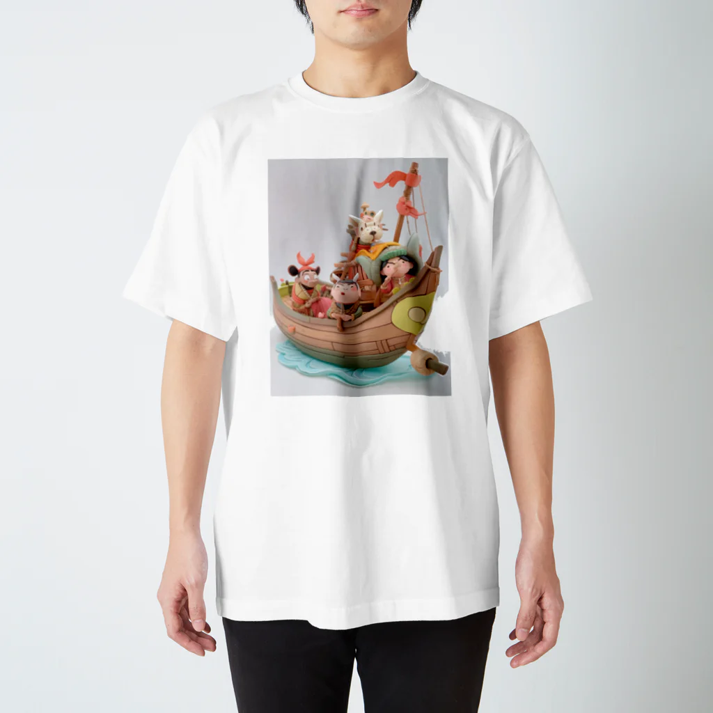 AQUAMETAVERSEの気の合う友と航海　なでしこ1478 スタンダードTシャツ