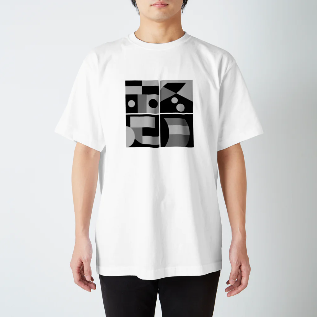 やっくん＠田中田の冬月赤足（モノクロ版） Regular Fit T-Shirt