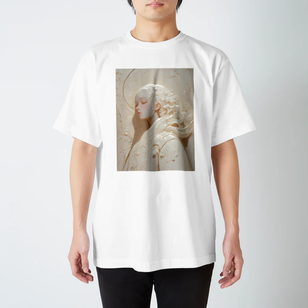 AQUAMETAVERSEの美しい女性の彫刻　　なでしこ1478 Regular Fit T-Shirt