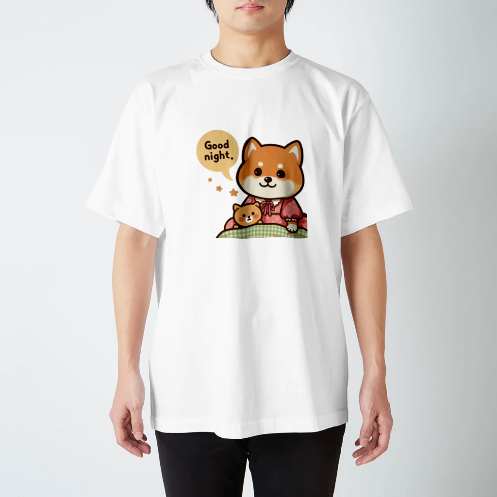 メアリーの今夜は可愛い柴犬スタンプで癒しの時間 Regular Fit T-Shirt