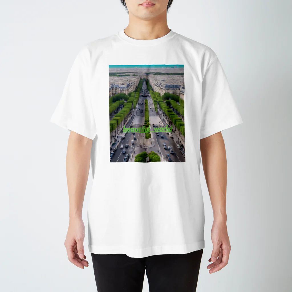 jmassaのbeautiful world (Avenue of Europe) Regular Fit T-Shirt