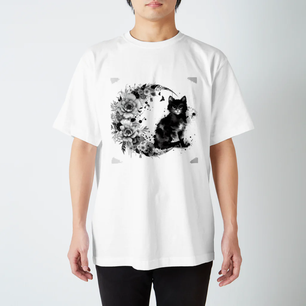 猫の墨遊の猫のスズ Regular Fit T-Shirt