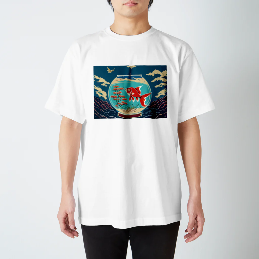 AI-factoryの金魚鉢 スタンダードTシャツ