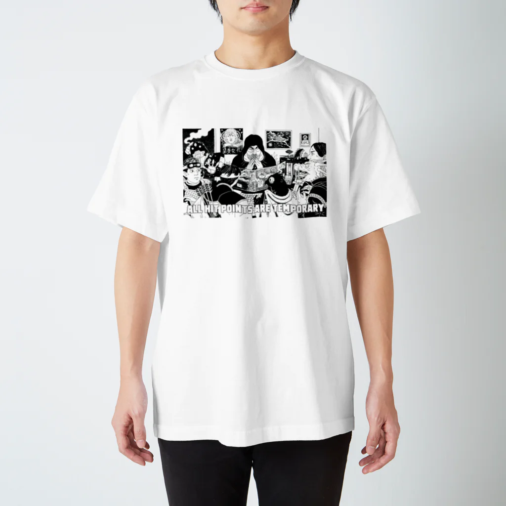 Robin LindströmのAll HP are temporary b&w Regular Fit T-Shirt