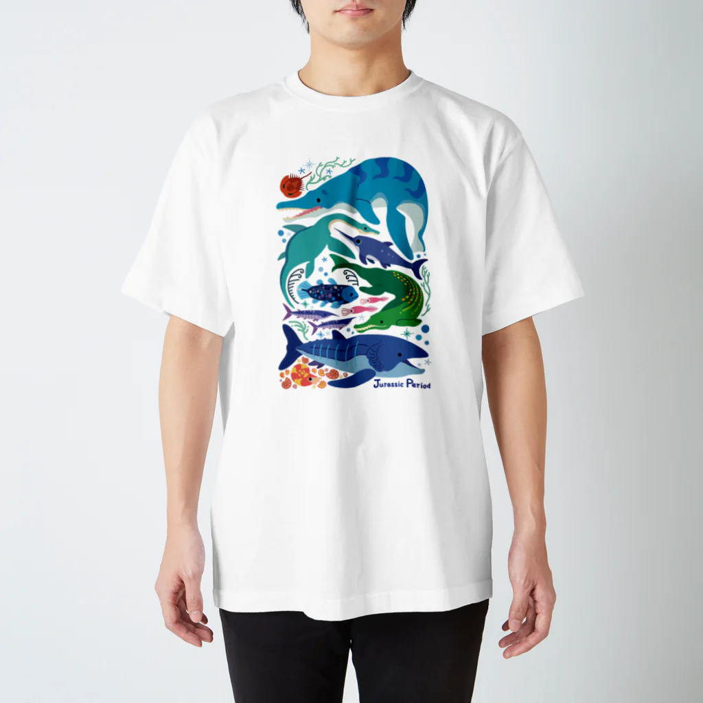 みなとまち層のジュラ紀の海のいきもの スタンダードTシャツ