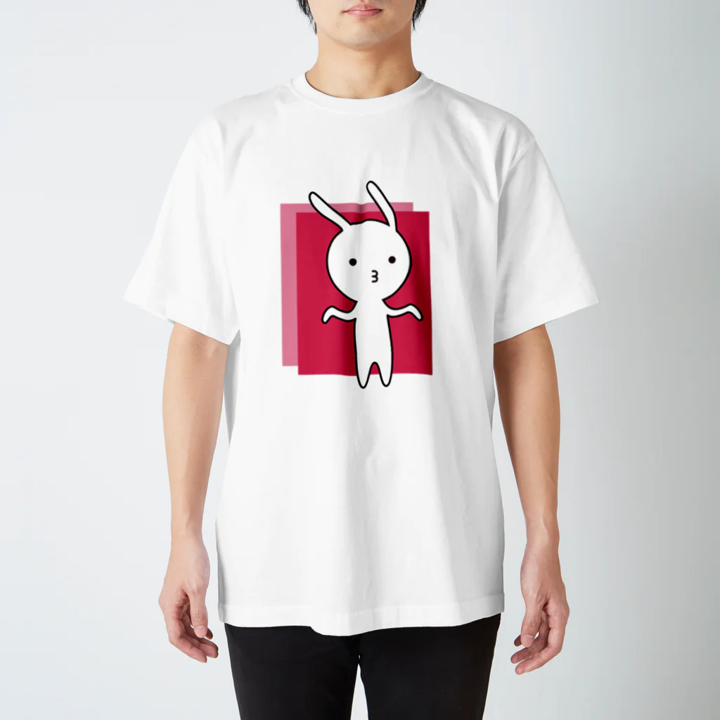 yumikanの素うさぎ ーとぼけ顔ー スタンダードTシャツ