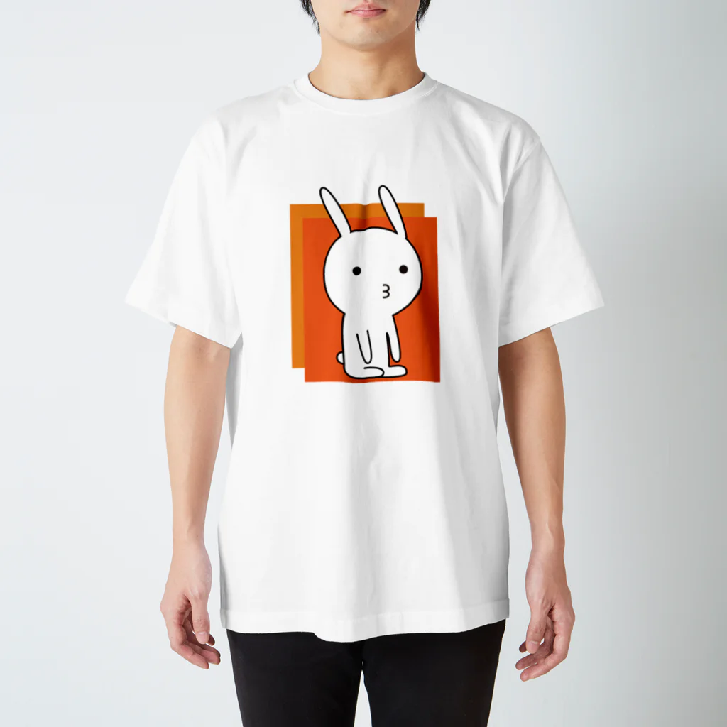 yumikanの素うさぎ ー瞑想ー スタンダードTシャツ