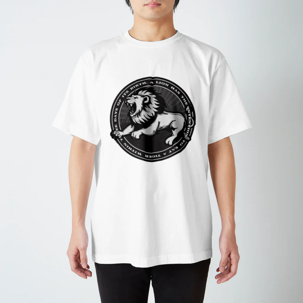 Ａ’ｚｗｏｒｋＳのLION IN A CIRCLE スタンダードTシャツ