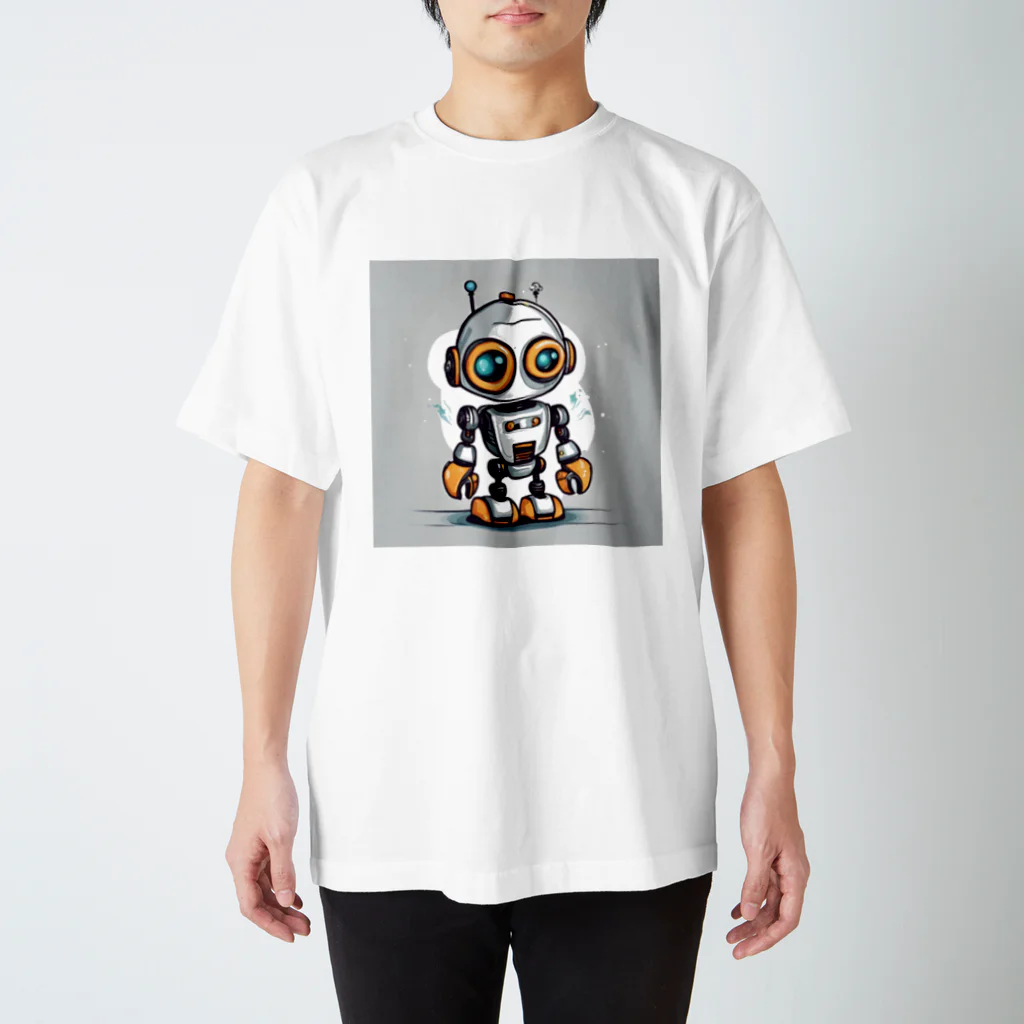 Freedomのかわいいロボットのイラストグッズ スタンダードTシャツ