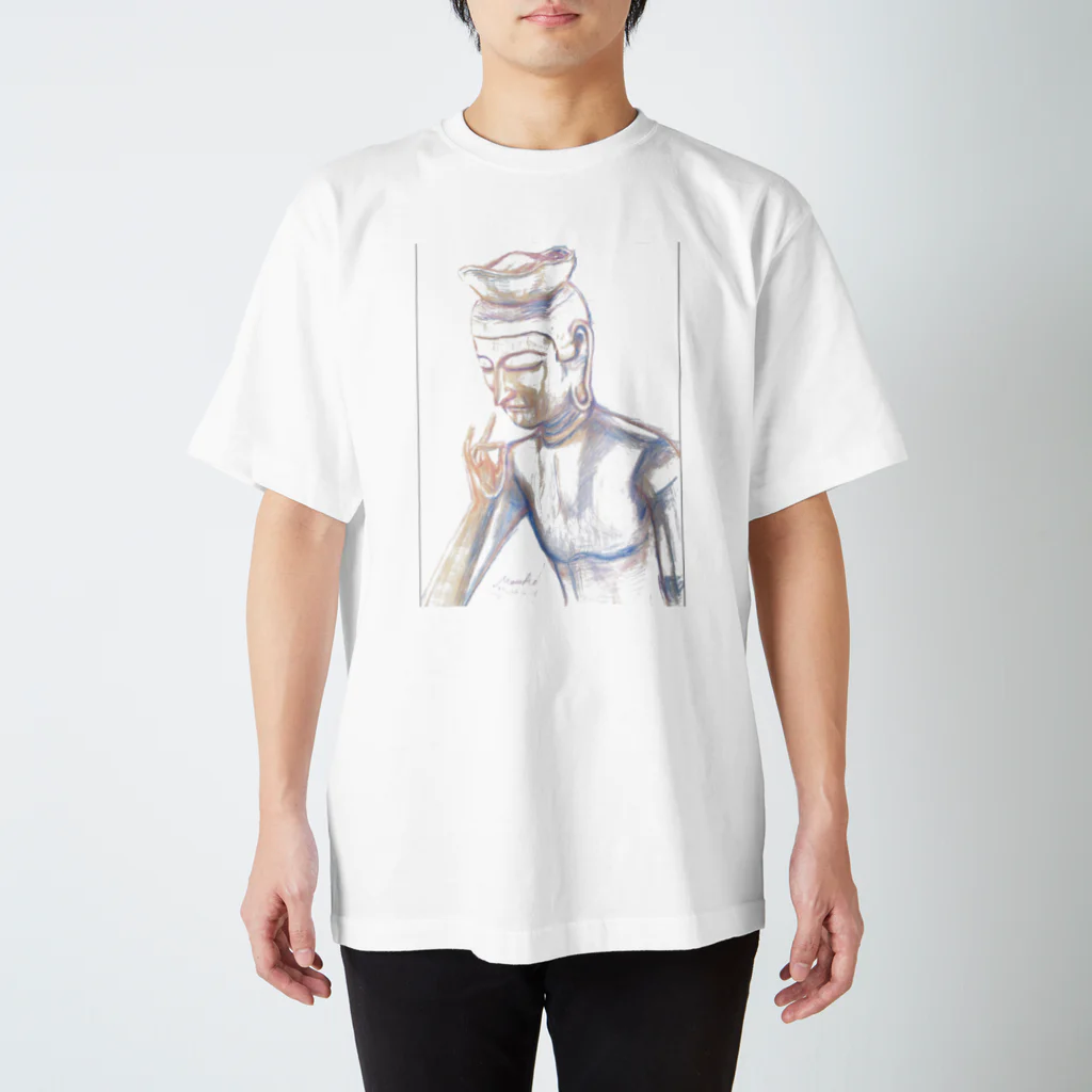 Daria tanakaの弥勒菩薩デッサン Regular Fit T-Shirt