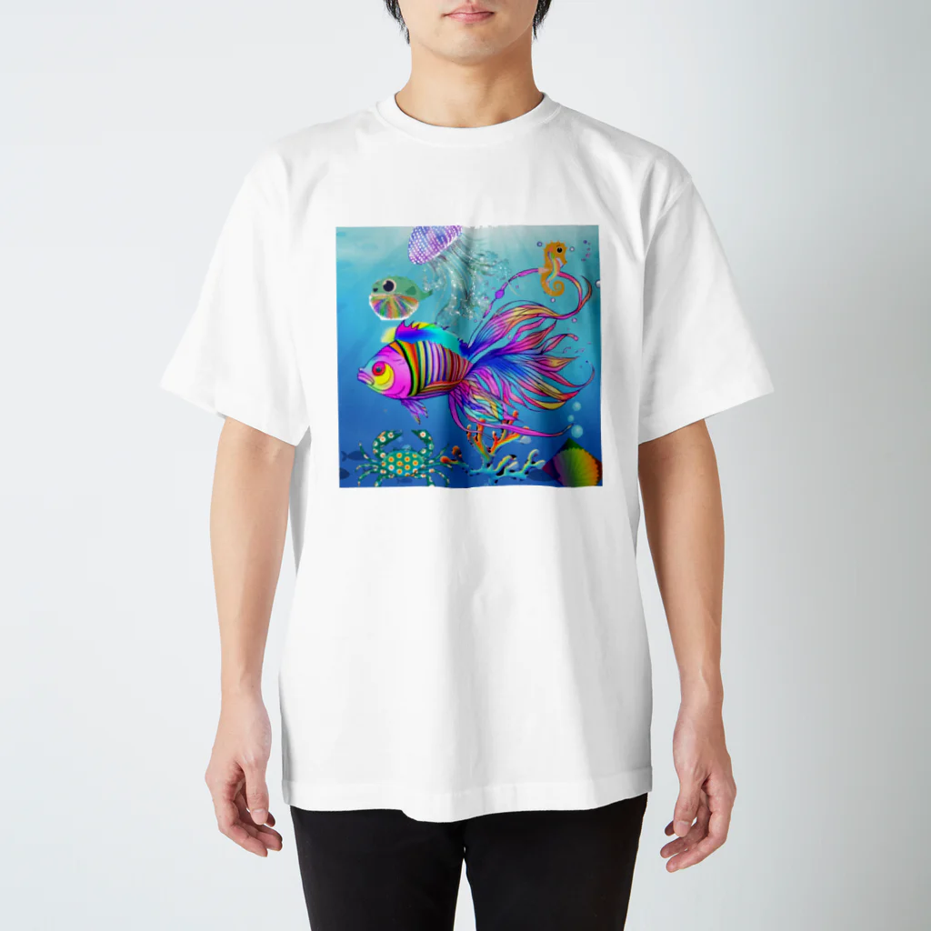 七福茶の海の楽園 Regular Fit T-Shirt