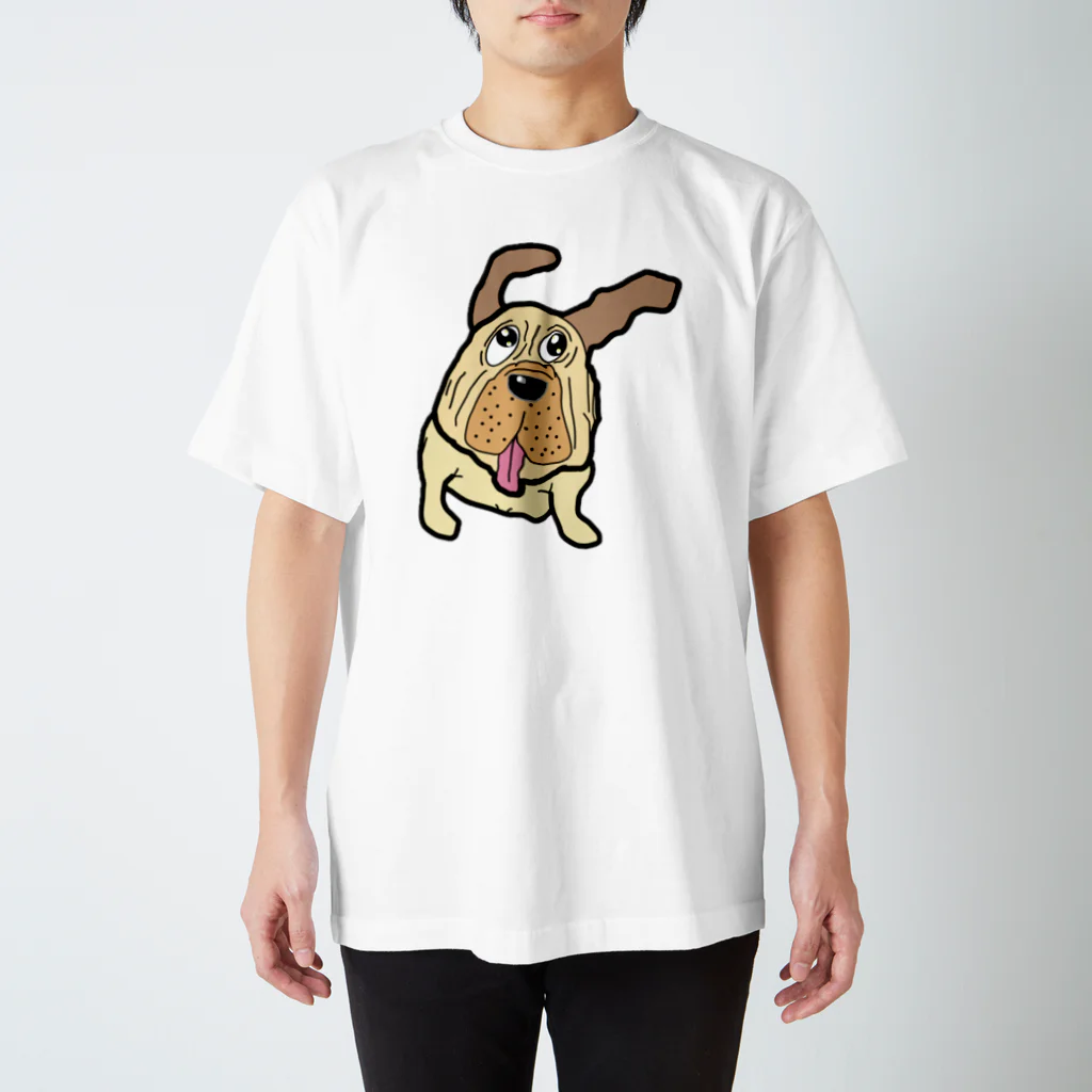 パペットピットの風なびく犬 Regular Fit T-Shirt