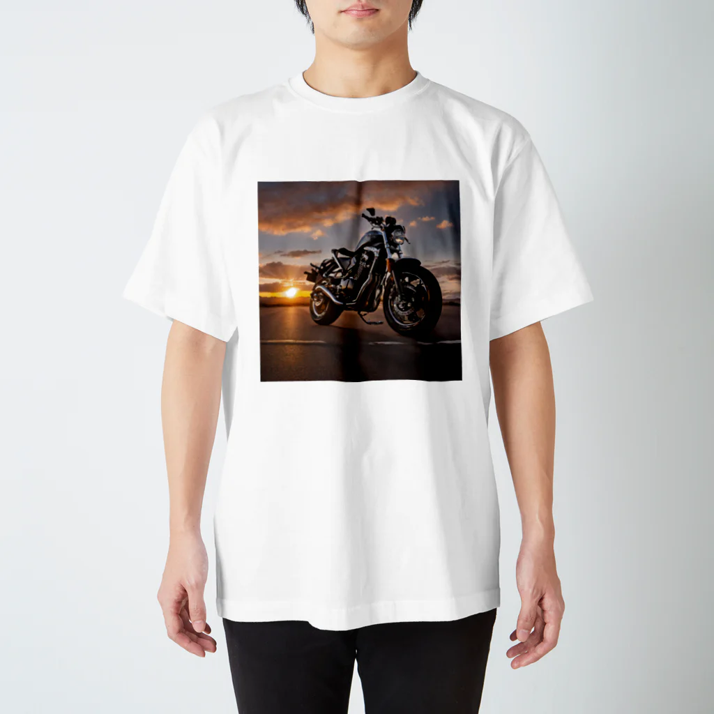 the blue seasonの夕焼けの旅路 スタンダードTシャツ