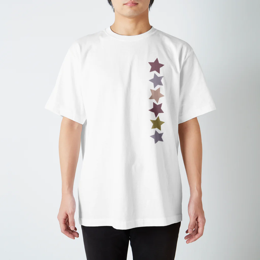 つきしょっぷのくすみカラーの星 Regular Fit T-Shirt