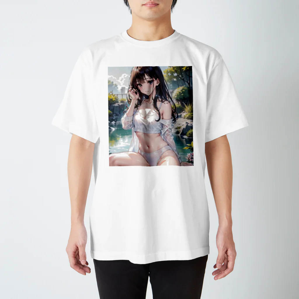 yumi889kiteの夏日の風物詩 Regular Fit T-Shirt