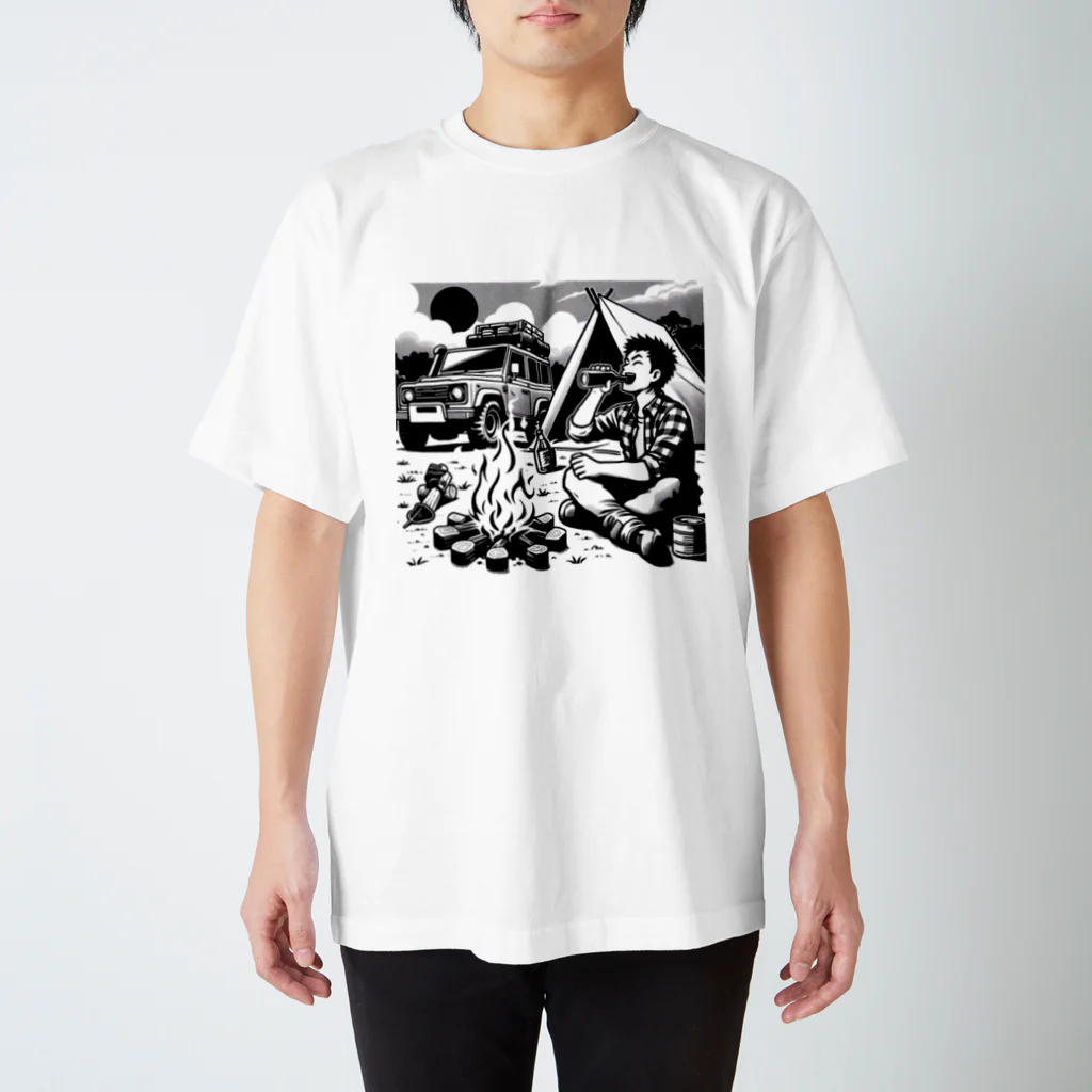 シマのキャンプT Regular Fit T-Shirt