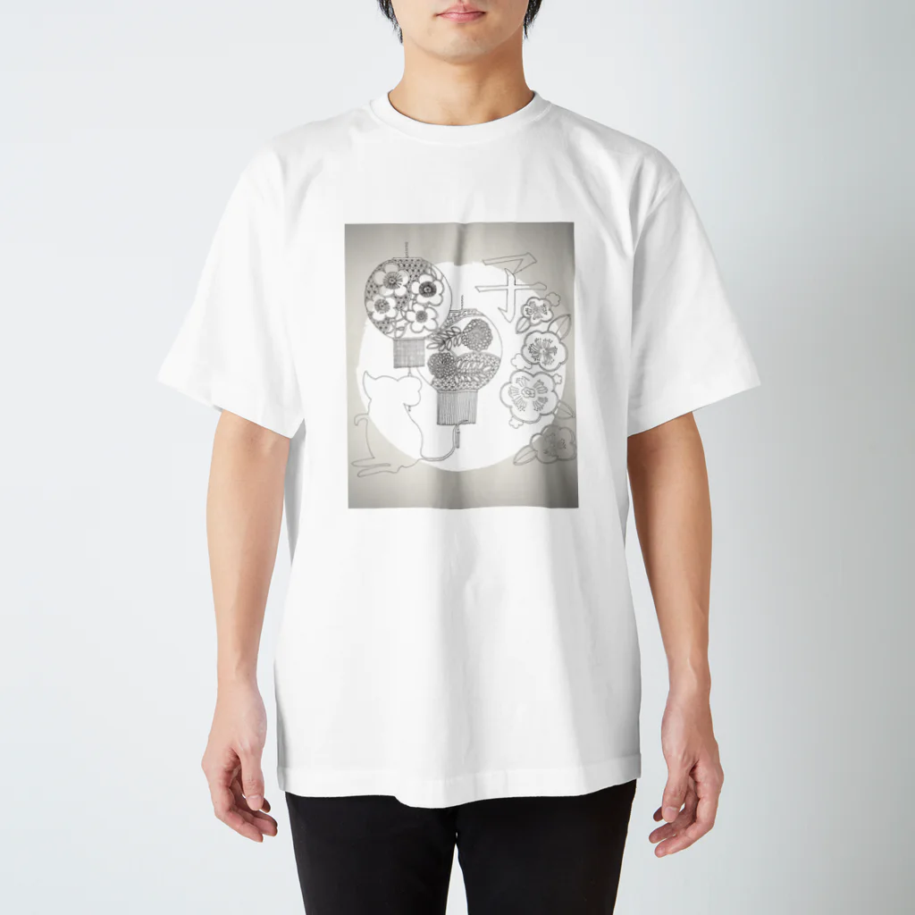 まいまい-ウィリアム・モリスを目指してるパターン絵師の子－干支から－ スタンダードTシャツ