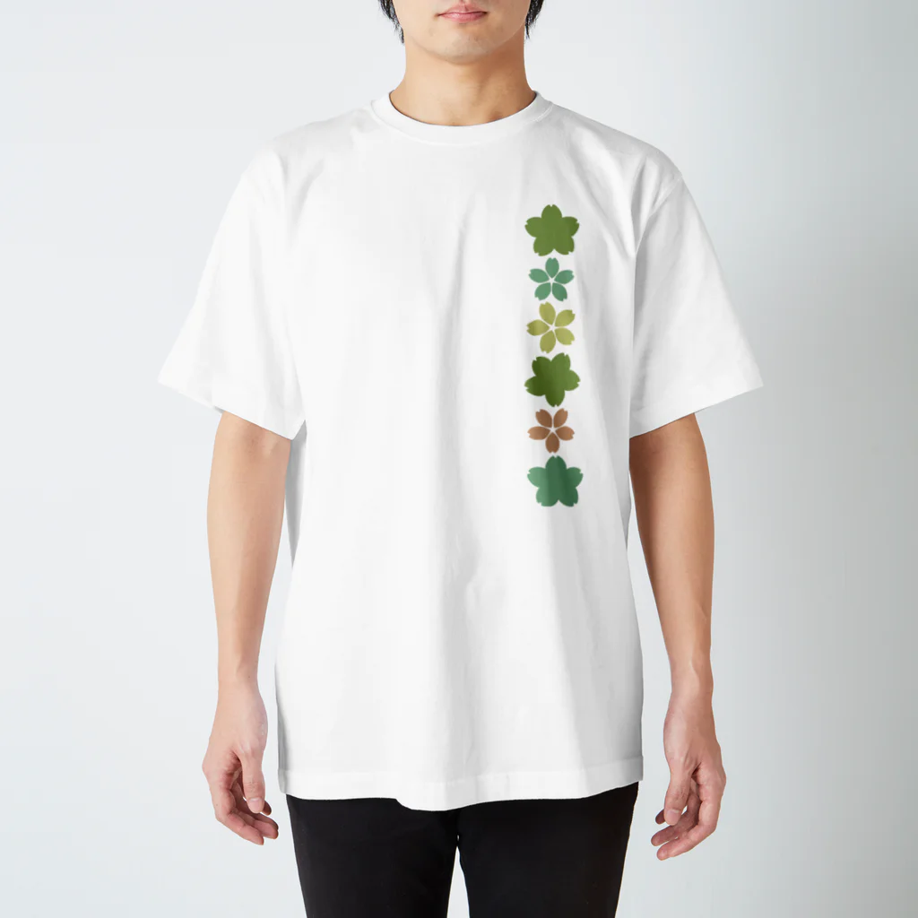 つきしょっぷのくすみカラーの桜 Regular Fit T-Shirt