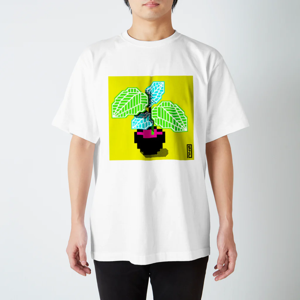 正座ちゃんのドット絵ショップのジュエルオーキッド スタンダードTシャツ