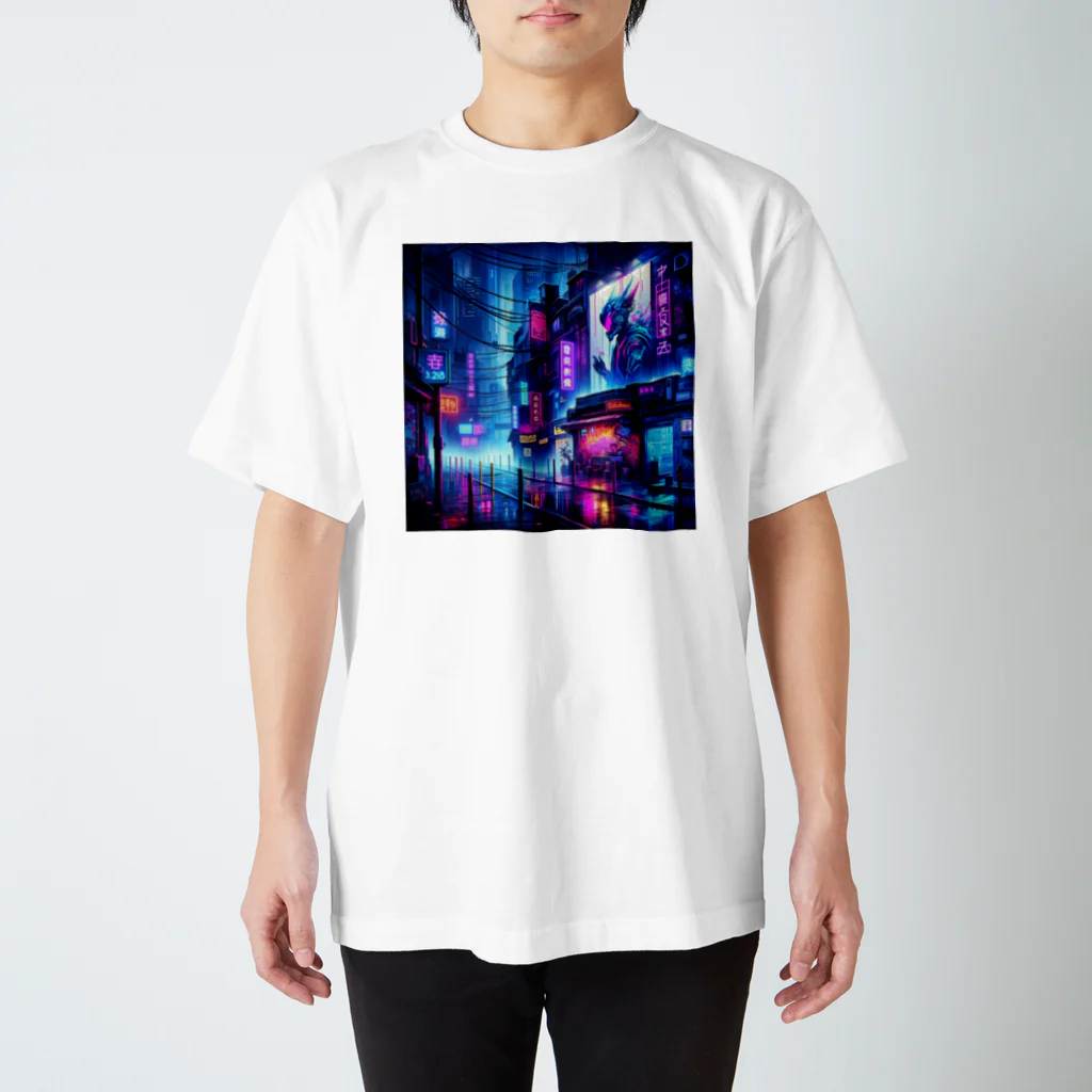 asayoshi_dxのストリートアート Regular Fit T-Shirt