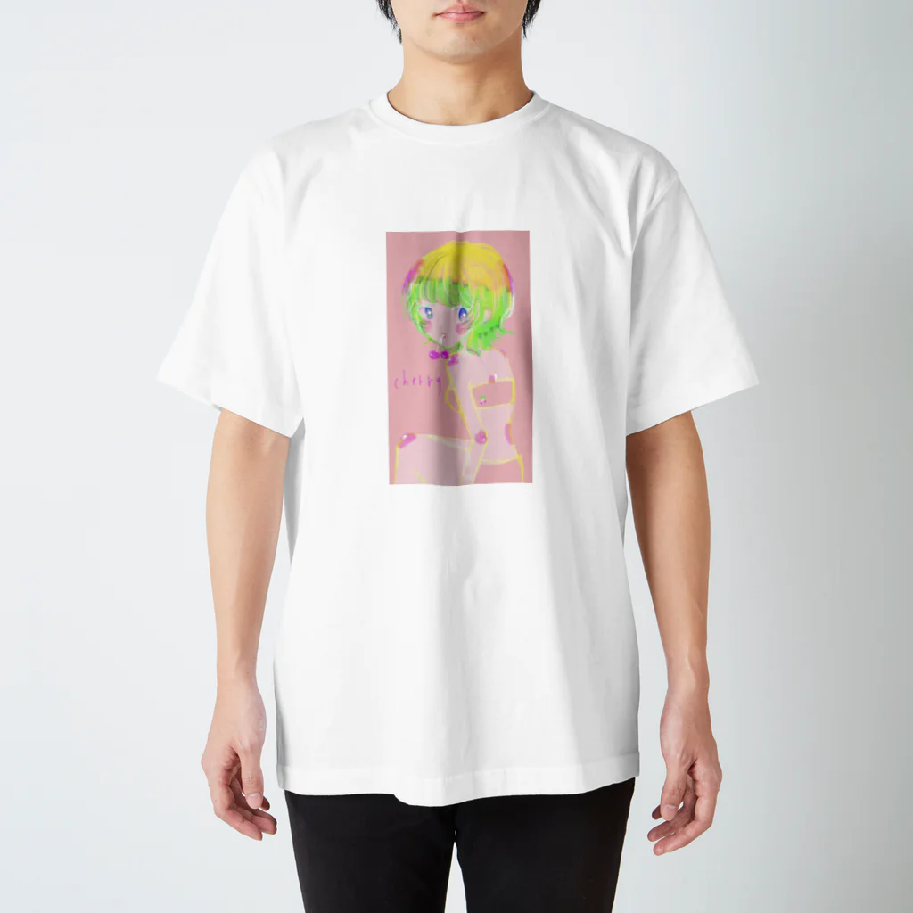 ほうじちゃまるのチェリー🍒 スタンダードTシャツ